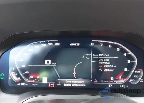 2022 BMW M3 Competition xDrive z USA, uszkodzony, nr VIN WBS43AY03NFL80967